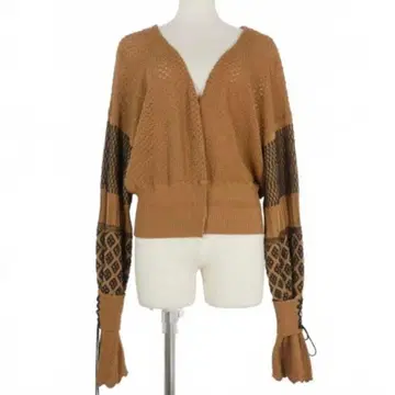 마메 쿠로고치 니트 가디건