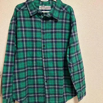 LEGEND 체크 무늬 긴팔 셔츠 EXISITENCE