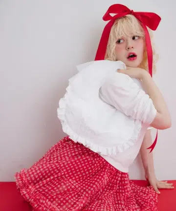 monepine 프릴 핸들 백 frill handle bag