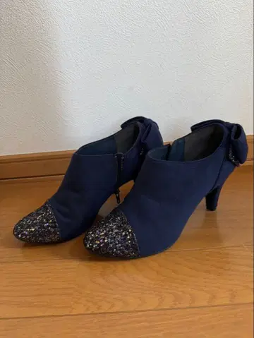 네이비 글리터 투 부티