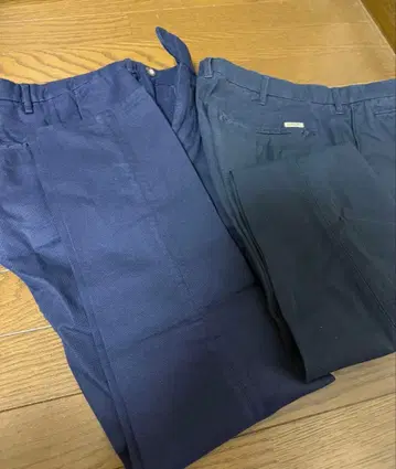 네이비 슬랙스 2벌 세트 골프 팬츠