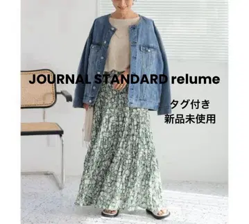 [ 택 포함 새상품 ] 코튼 보일 크링클 캉캉 스커트 그린 계열