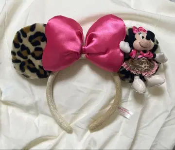 미니 레오파드 무늬 머리띠 마스코트 포함