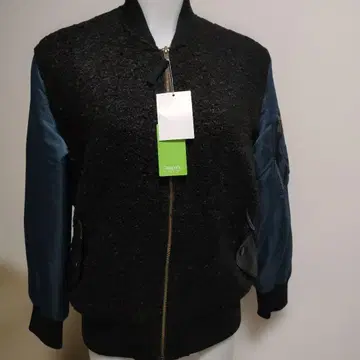 새상품 Ciaopanic 봄버 자켓 블랙 블루 M