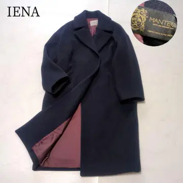 새상품급 IENA 이탈리아제 원단 MANTECO 오버 체스터 코트 네이비