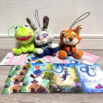 주토피아 므냐스야 마스코트 봉제 인형 디즈니 닉 주디