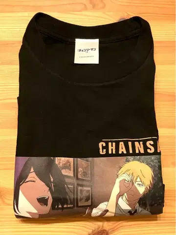 극장판 체인소 맨 레제편 T셔츠 B 레제&덴지 프리 사이즈