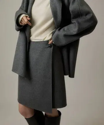 로페 라무 리버 랩 미니 스커트