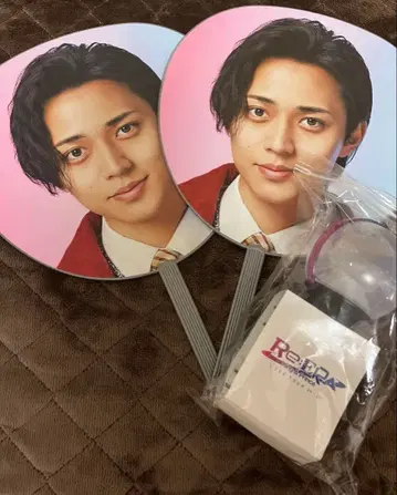 [ 즉시 구매 ] 나가세 렌 점보 부채 2개, Re:ERA 응원봉