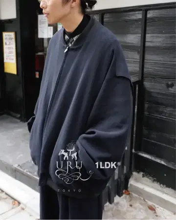 URU COTTON GABARDINE ZIP UP BLOUSON