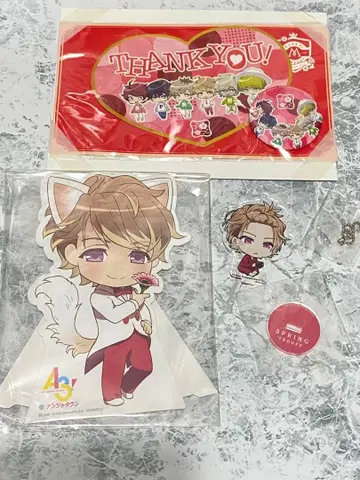 A3! 치가사키 이타루 아크릴 스탠드 냥타운 봄 엽서 캔뱃지