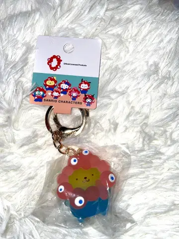 오사카 간사이 엑스포 산리오 미야쿠미야쿠 클리어 키링 폼폼푸딩