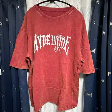 HYDE INSIDE 반팔T셔츠 빨간색