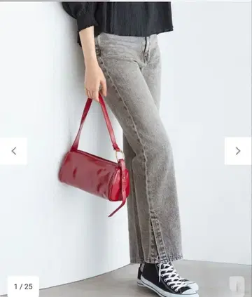 온워드 카시야마 23구 SLOW 슬릿 스트레이트 데님