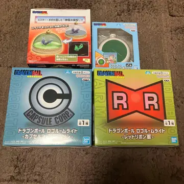 드래곤볼 룸 라이트 4개 세트 레드 리본 외