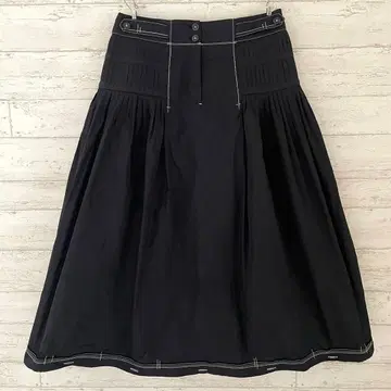 히로코코시노 2way 벌룬 스커트 [M] 롱 핀턱 개성적