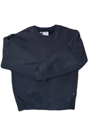 USA RUSSELL ATHLETIC 맨투맨 네이비 하이코튼