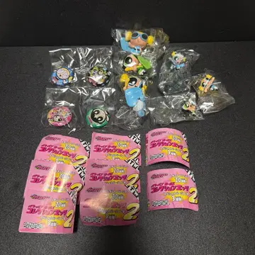 [레어] 파워퍼프걸 피규어&키링 캔뱃지 8개 세트