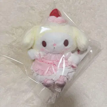 산리오 마이멜로디 딸기 휘핑 케이크 마스코트 백참 5