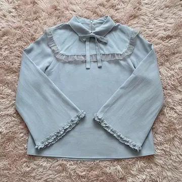 merry jenny 프릴 옷깃 세일러 블라우스 상의 미색