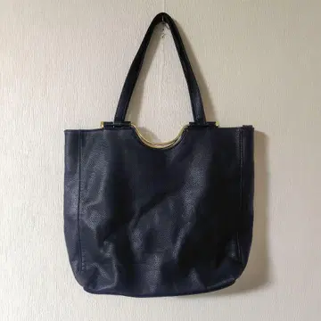 이아파피요네 손잡이 메탈 부품 2way 토트백 블랙 출퇴근 A4