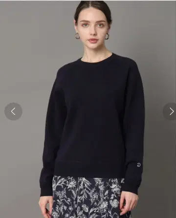 드레 스테리아 캐시미어 혼방 워셔블 맨투맨 니트