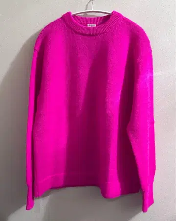 새상품급 homspun 셰틀랜드 울 풀오버 핑크