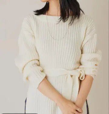 [ SHENERY 시너리 ] 2WAY 리브 니트 가디건 화이트 프리