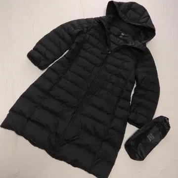 UNIQLO 울트라 라이트 다운 후데트 롱 코트
