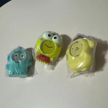 산리오 얼굴 부착 키링 3세트