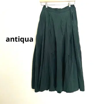 [ antiqua ] 안티카 아름다운 실루엣 인기 플레어 스커트 롱 기장