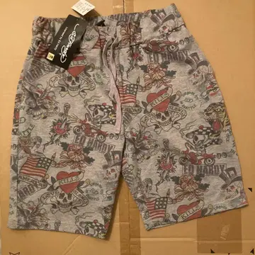 Ed Hardy 에드하디 타투풍 숏팬츠 그레이