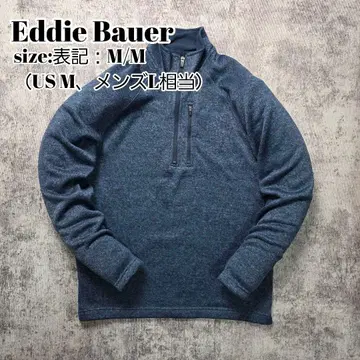 Eddie Bauer 니트 플리스 자켓 M 네이비