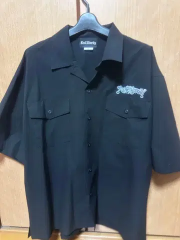 Real Minority 반팔 워크 셔츠 XL 블랙