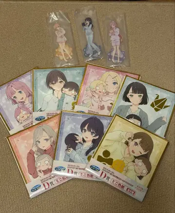 하스노소라 세가 럭키 쿠지 미니 색지 7종 아크릴 스탠드 3종 세트