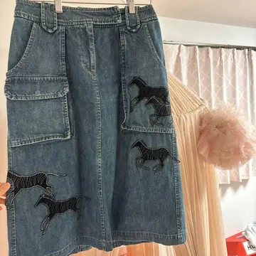 케이타 마루야마 데님 스커트