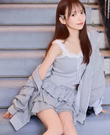 미셸 마카롱 캉캉 스커트 셋업