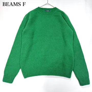 빔즈 F 셰틀랜드 크루넥 니트 리브 잉글랜드제