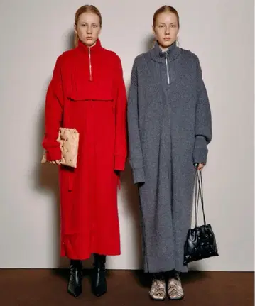 maison special 멀티 웨이 레이어드 니트 원피스