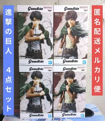 진격의 거인 Grandista 리바이 엘렌 피규어 4점 세트