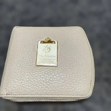 Hier Scheduitz 핑크 가죽 접이식 지갑