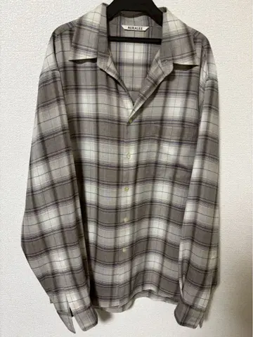 [ 새상품급 ] AURALEE ( 오라리 ) 체크 셔츠