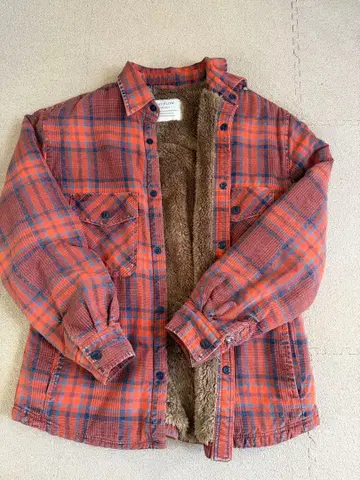 [ 사이즈 3 ] BAYFLOW 베이플로우 오렌지 체크 보아 자켓