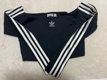 adidas 오프숄더 긴팔 T셔츠 M 사이즈