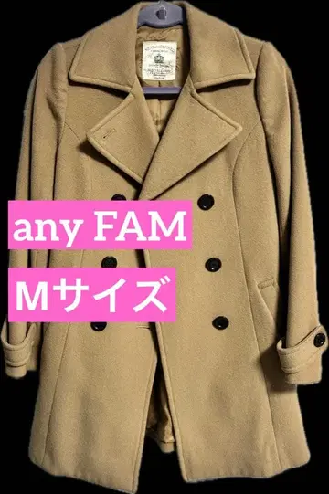 any FAM 애니팜 울 P 코트 카멜 베이지 M 사이즈