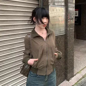 anyonemore 코듀로이 집업 자켓