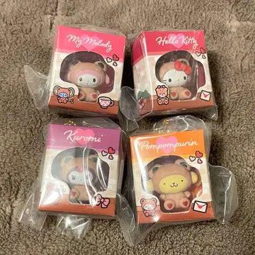 산리오 캐릭터즈 미니어처 패키지 컬렉션 4개 세트