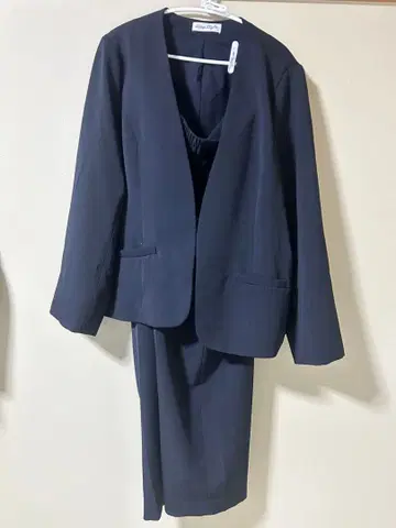 네이비 정장 세트 (자켓+팬츠) 3L~4L