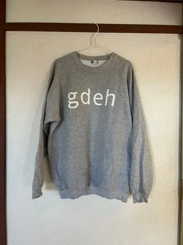 GOOD ENOUGH 굿이너프 맨투맨 그레이 gdeh 로고