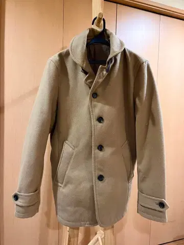 나노 유니버스 멜톤 하프 코트 L 베이지